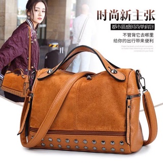 Túi da mềm kiểu dáng công sở vintage