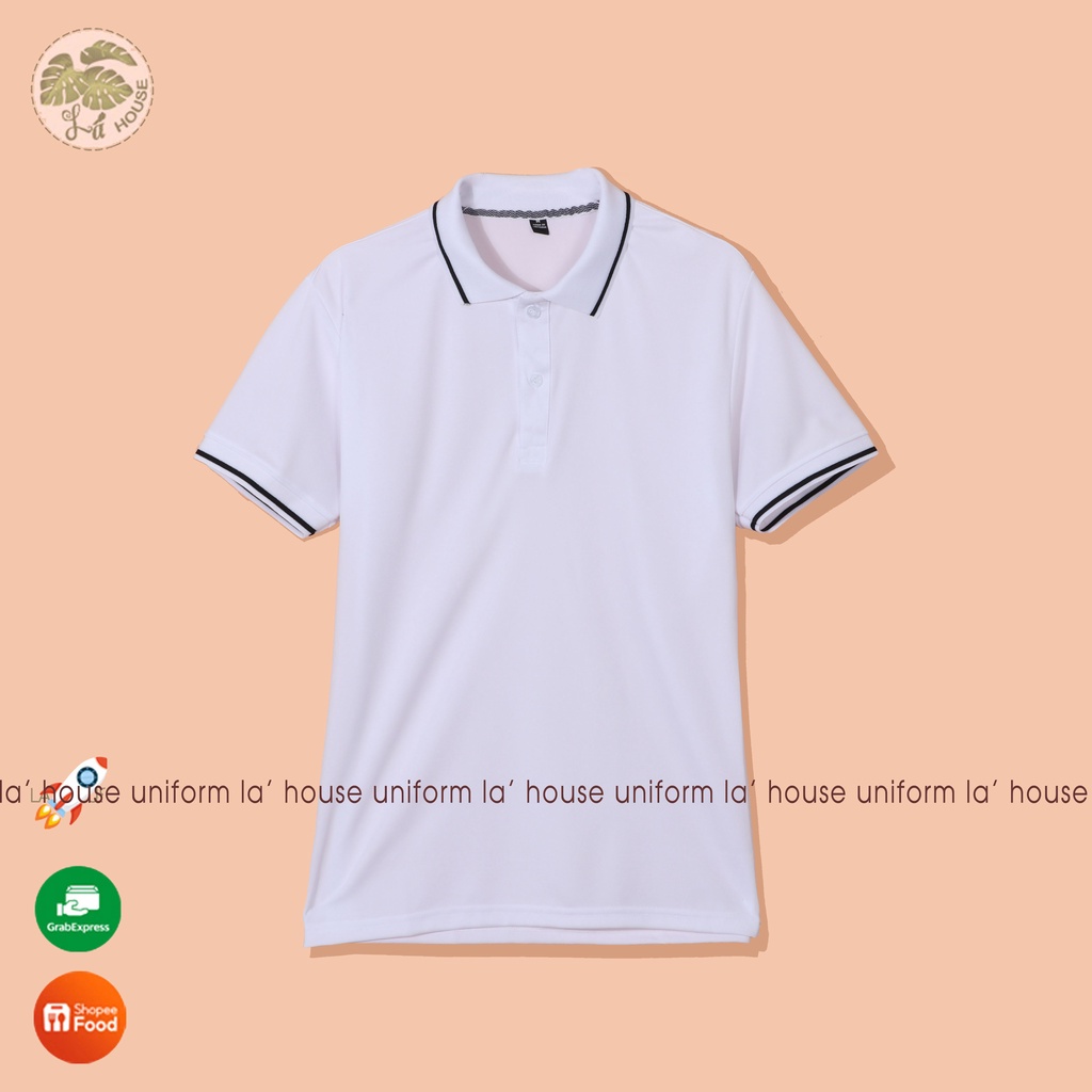 Áo polo đồng phục chất liệu cá sấu thể thao mình vải mềm nhẹ thấm mồ hôi nhanh khô