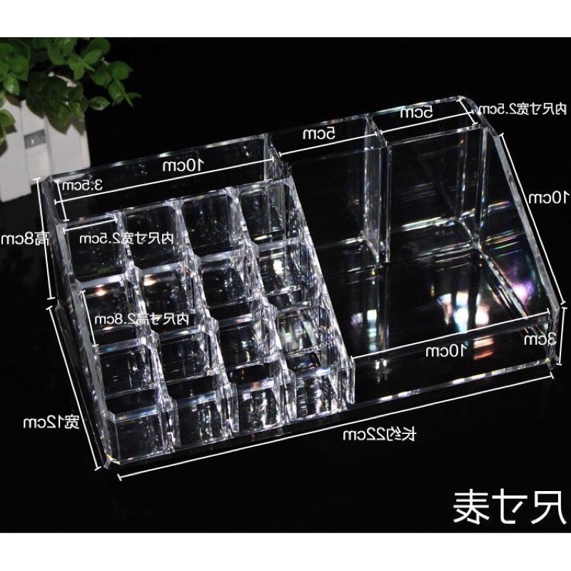 Khay Đựng Mực Mỹ Phẩm Kệ Đựng Mực Chất Liệu Mica Cao Cấp