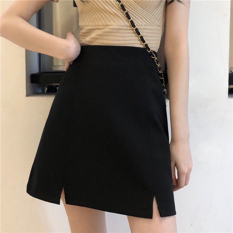 Chân váy chữ a dáng ngắn xẻ 2 cạnh M264