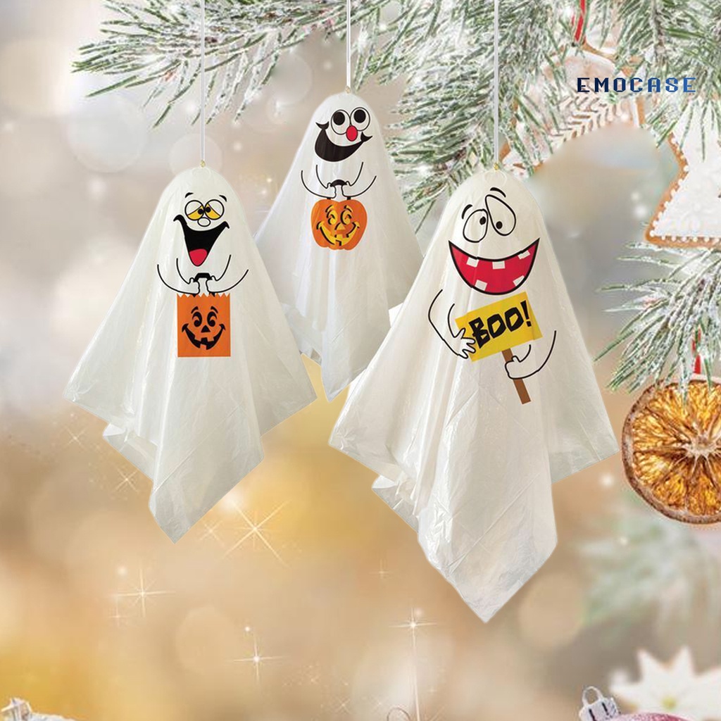 Bộ 3 Phụ Kiện Treo Trang Trí Halloween Hình Ma Kinh Dị