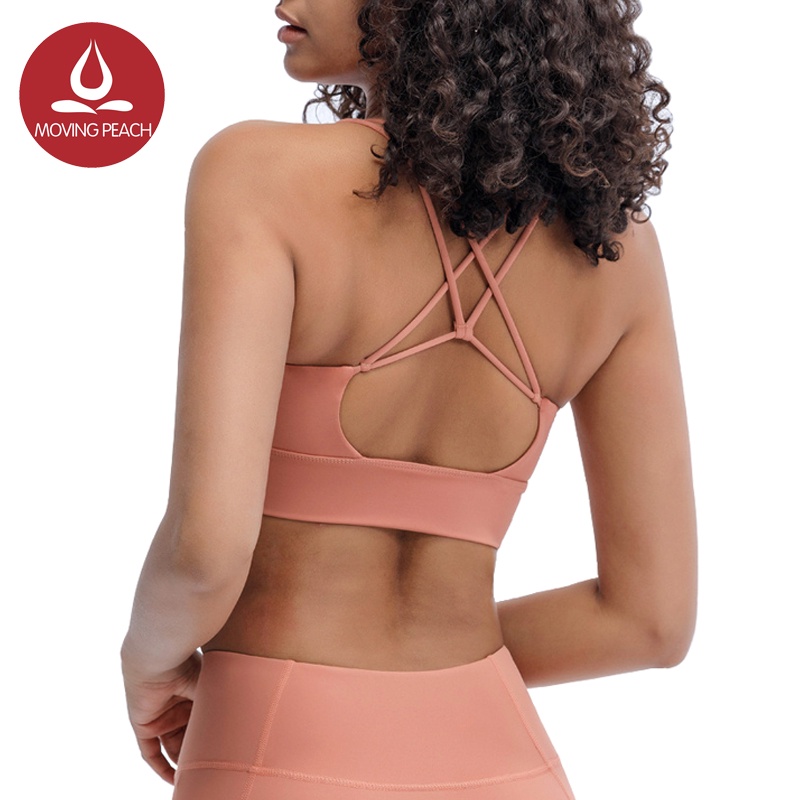 MOVING PEACH Sports bra Beauty-back Skin-friendly Yoga Underwear CBN