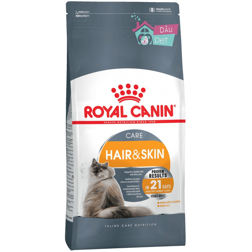 Thức ăn hạt Royal Canin Hair &amp; Skin dưỡng da lông cho mèo 2kg