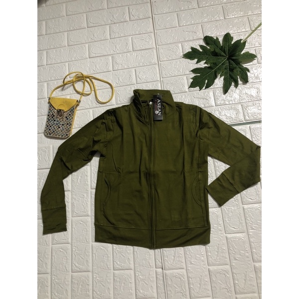 Áo khoác chống nắng nữ không mũ, thun cotton lạnh dày, đẹp có túi trong
