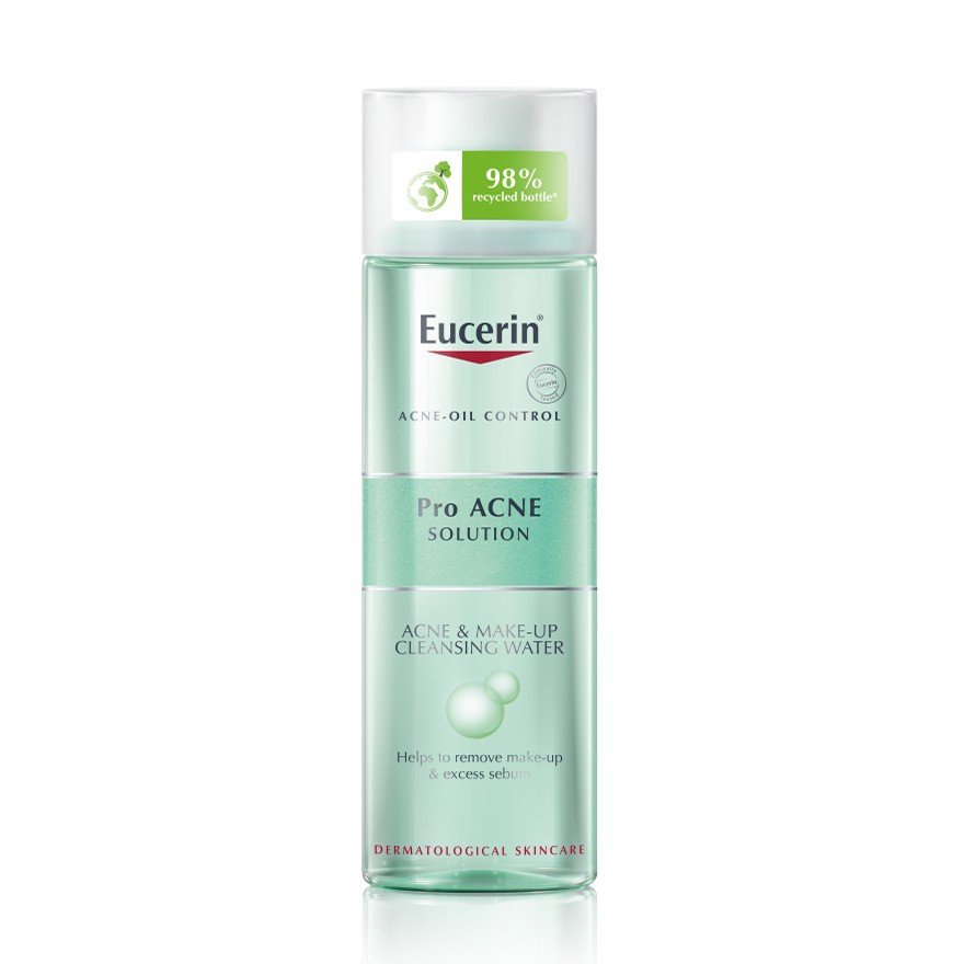 [TEM CTY] Nước tẩy Trang EUCERIN Pro Acne &amp; Make Up Cleansing Water 200ML &amp; 400mL -  Dành Cho Da Mụn