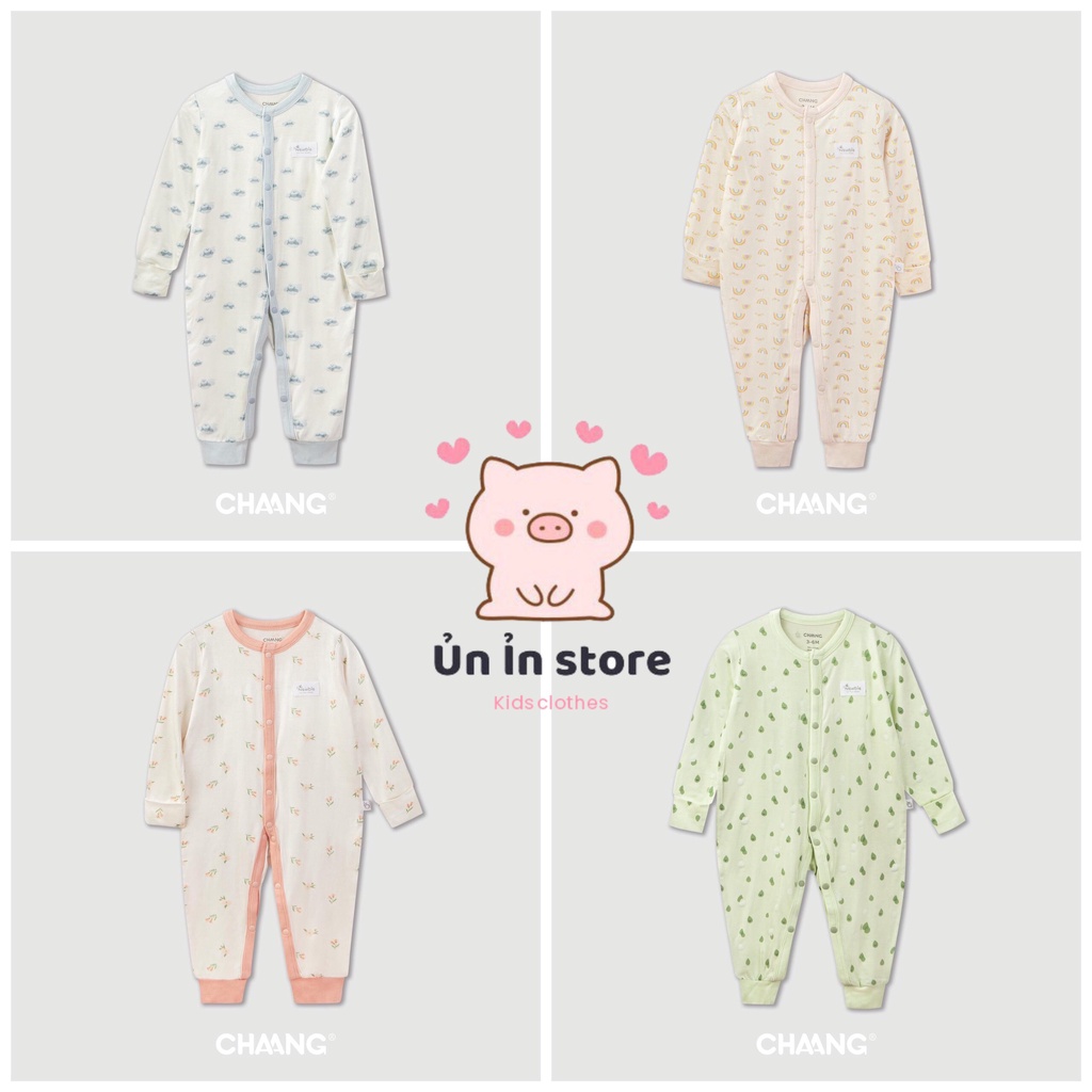 Chaang Bộ body dài cúc giữa sơ sinh Summer