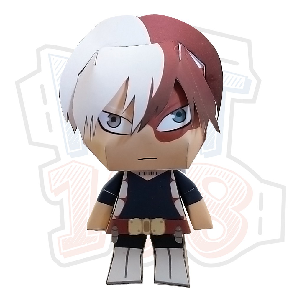 Mô hình giấy Shoto Todoroki Chibi - My Hero Academia