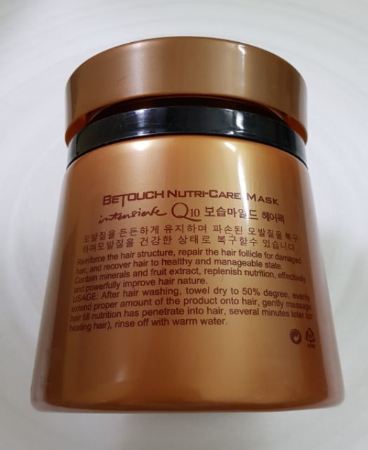 Kem ủ tóc Betouch Intense Care Nutri-Care Mask Q10 1000g | BigBuy360 - bigbuy360.vn