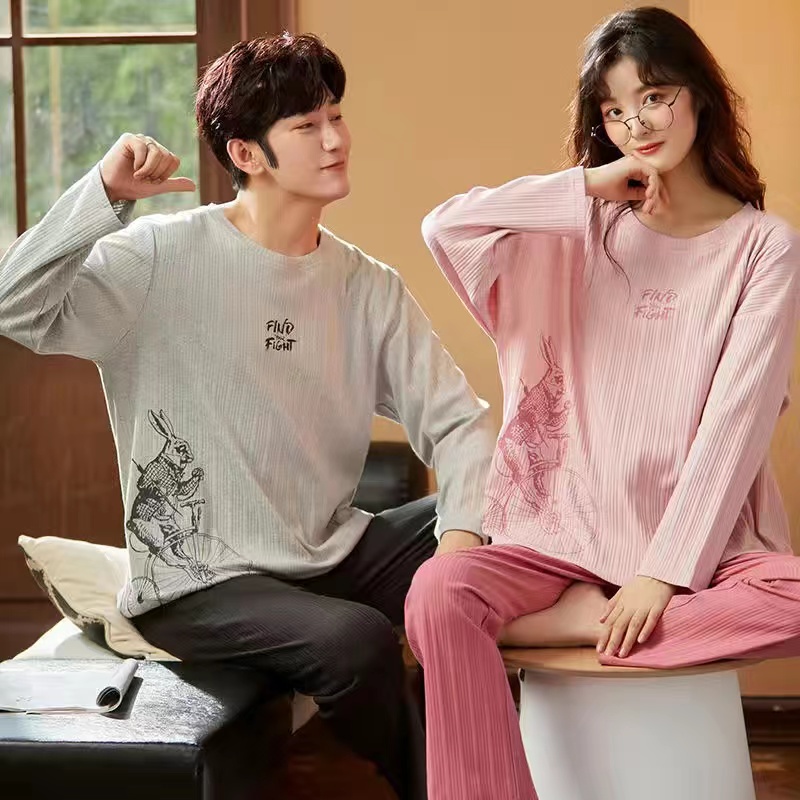 Bộ Đồ Ngủ Vải Satin Phong Cách Hàn Quốc Cho Cả Nam Và Nữ