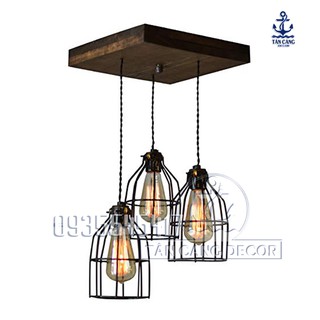Lồng đèn sắt Vintage E72 sơn tĩnh điện