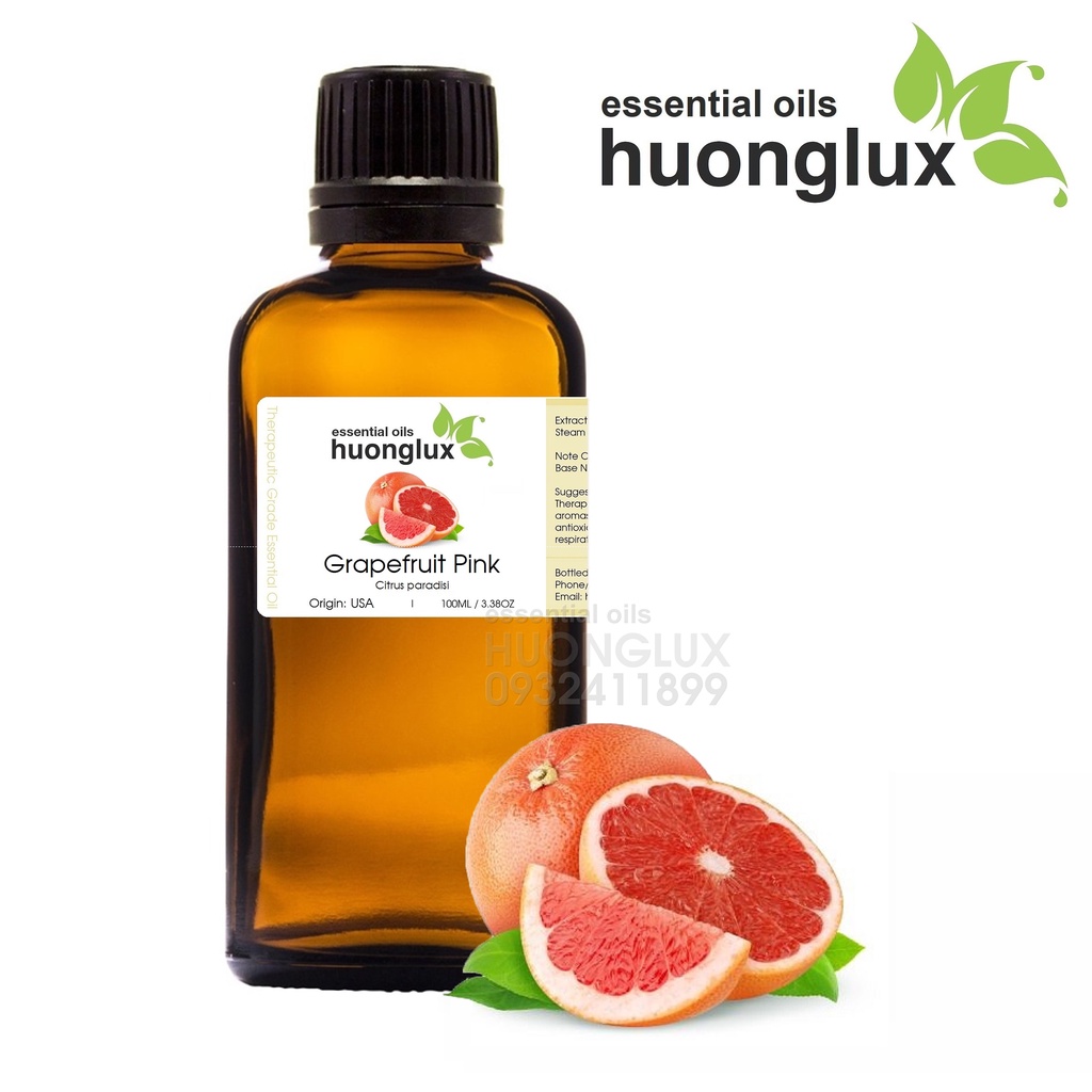 [100ML] Tinh dầu Bưởi hồng Grapefruit Pink Essential Oil