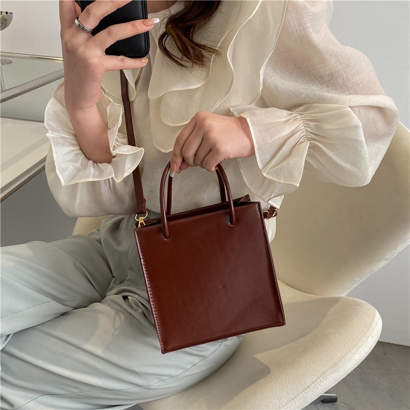 Túi đeo chéo vai IELGY dáng vuông nhỏ đơn giản thời trang