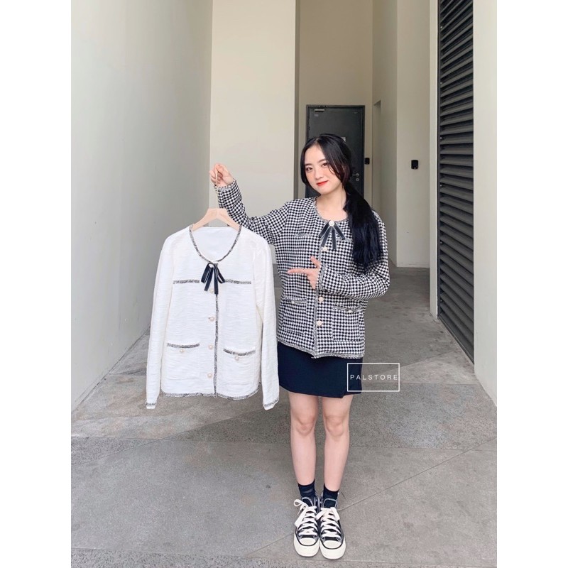 Áo khoác dạ + tặng Nơ cài áo + túi thơm | BigBuy360 - bigbuy360.vn