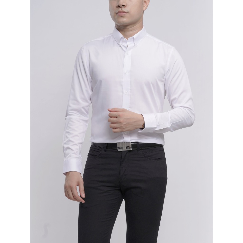 (xả 460) sơ mi dài aristino màu trắng | BigBuy360 - bigbuy360.vn