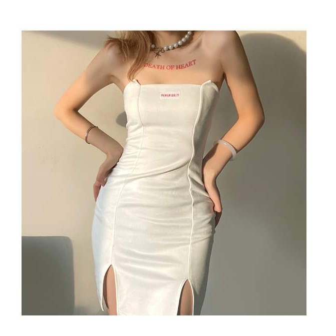 (order) Đầm cúp ngực xẻ tà + ôm body cực gợi cảm