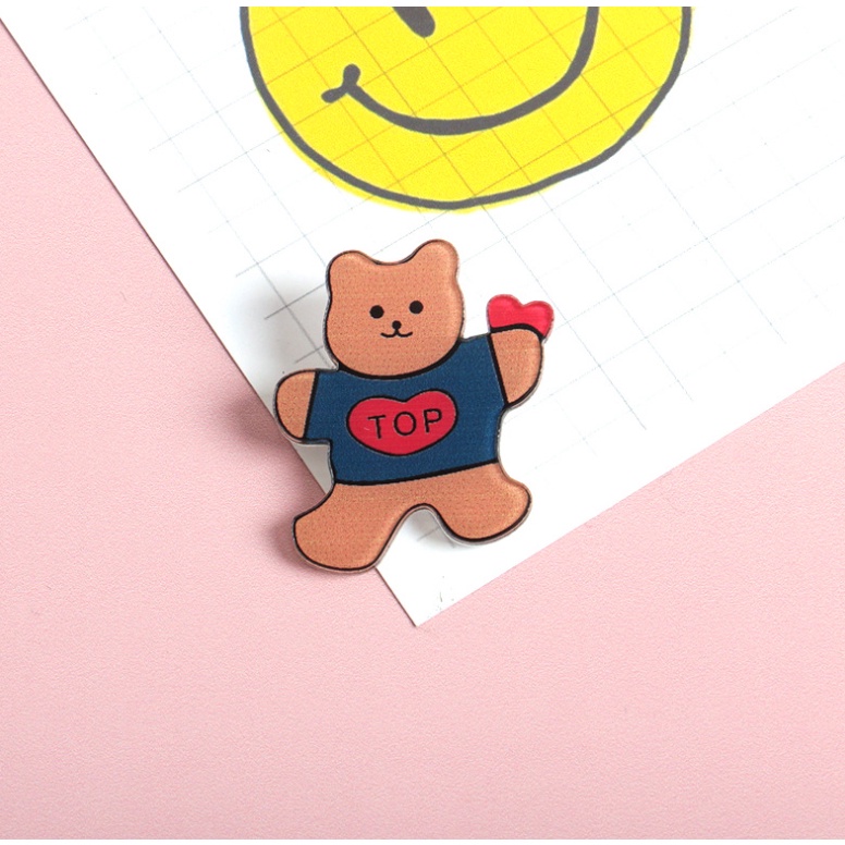 Sticker cute pin cài áo phụ kiện trang trí túi xách balo VIVAHOUSE ST00