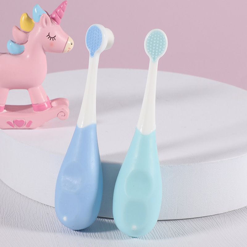 [Hàng mới về] Bàn chải đánh răng bằng silicon mềm cho bé
