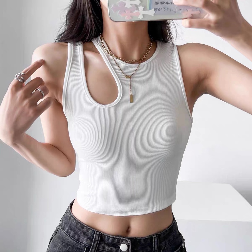 Áo Croptop Ba Lỗ Giọt Nước - Tharo Clothing - [AO58]