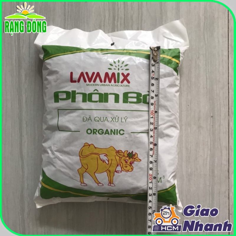 Phân Bò Hữu Cơ LAVAMIX - Phân Bón Hữu Cơ Bò Lavamix Tiện Lợi, Không Mùi Hôi ( Túi 3 dm3) - Hạt giống Rạng Đông