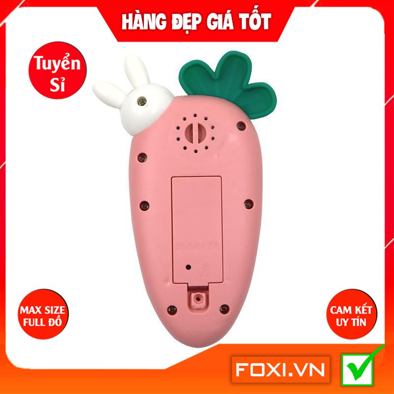 Điện thoại cà rốt củ cải thỏ đáng yêu phát nhạc cho bé Đồ chơi thông minh phát triển 2X MART
