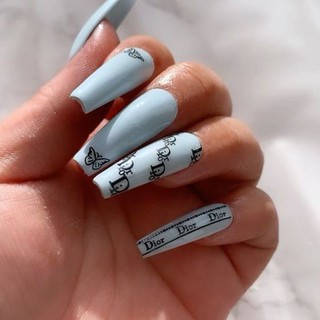 Sticker 3D Thương Hiệu Dior - Hình dán móng tay