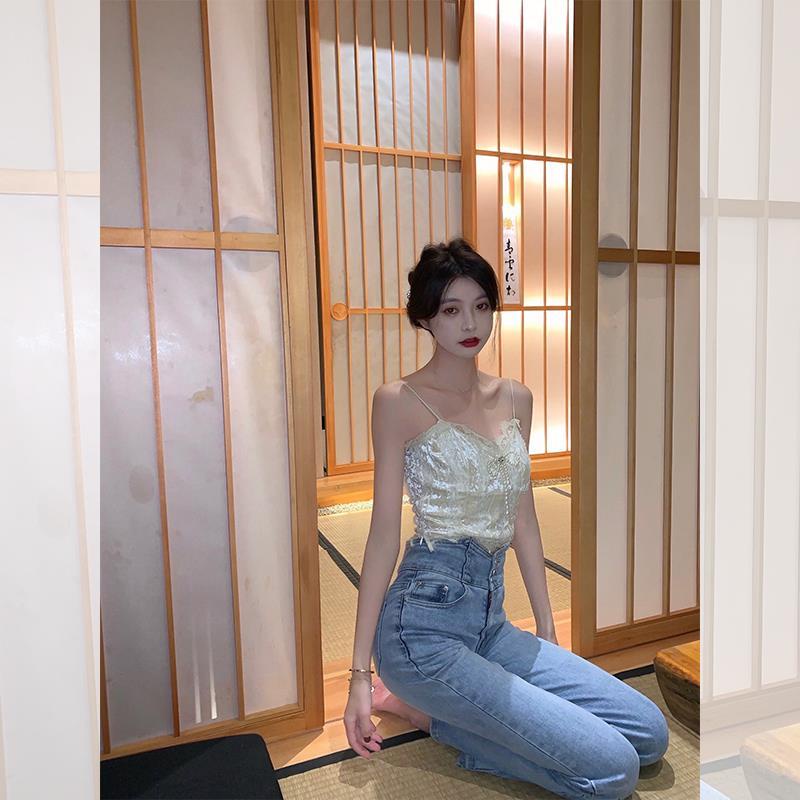 Áo hai dây phối ren quyến rũ cho nữ