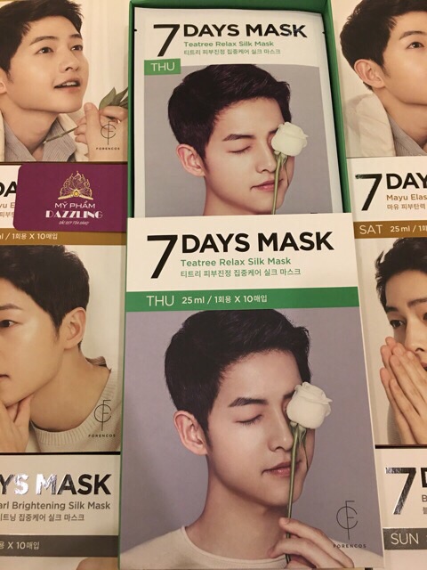 [Chính Hãng] Combo 5 Mặt Nạ Dưỡng Trắng Da 7Days Mask Song Joong Ki | BigBuy360 - bigbuy360.vn