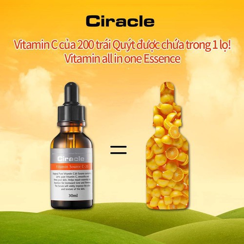 [Chính Hãng] Ciracle Vitamin Source - Tinh Chất Dưỡng Da C-20 30ml