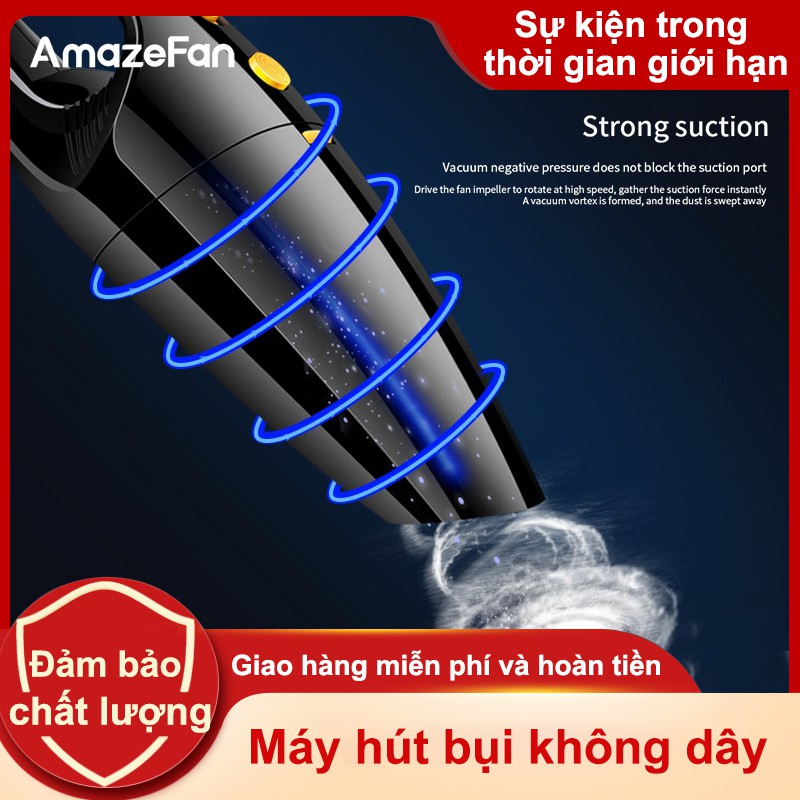 Coletor de poeira do carro mão 120w 9000pa portátil aspirador de pó seco molhado dupla finalidade ferramentas limpeza interior do carro su | BigBuy360 - bigbuy360.vn