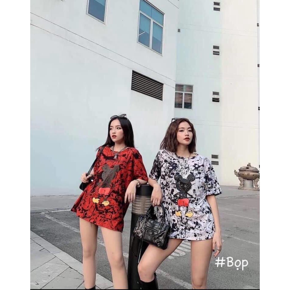 Áo thun unisex tay lỡ - Áo thun loang màu form rộng (có ảnh thật) | BigBuy360 - bigbuy360.vn