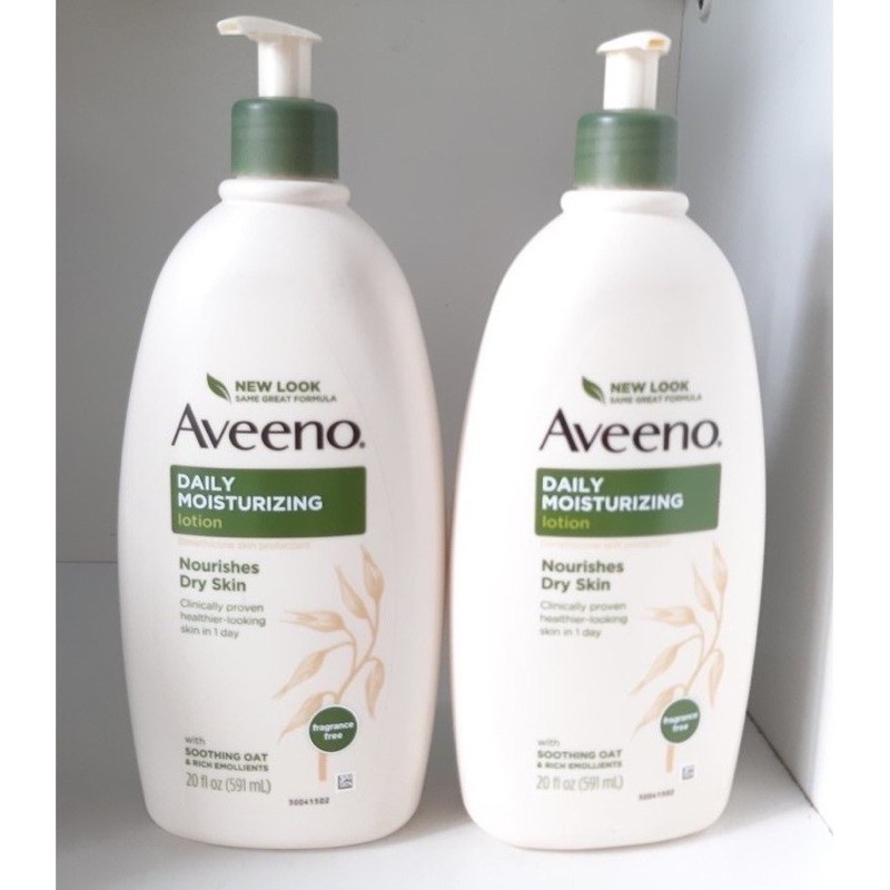 Set 2 chai Lotion dưỡng thể lúa mạch mềm da Aveeno Daily Móiturizing (591ml* 2) USA