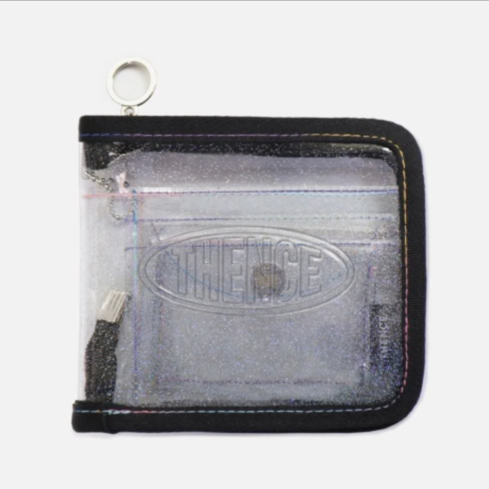 Ví Nhựa Pvc Trong Suốt Đính Kim Tuyến Lấp Lánh