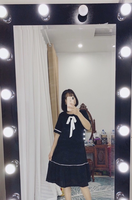 Đầm bầu công sở chất lụa 45-65kg