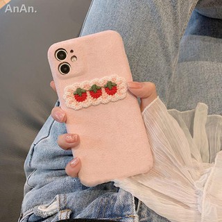 ✜✉Strawberry apple 12 ốp lưng điện thoại iphone11 thêu phong cách x nữ xr mềm mại 7plus ít chuyên nghiệp ốp lưng max sang trọng
