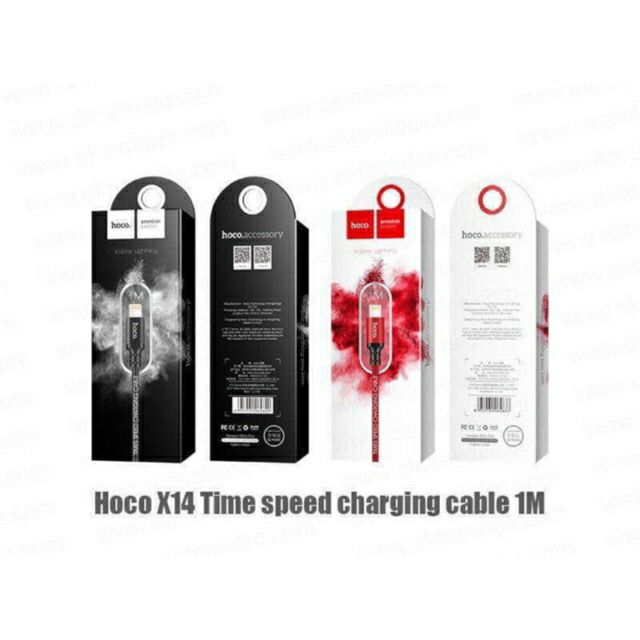 Cáp Sạc Hoco X14 Dài 1m 2M cho IPBảo Hành 6 Tháng
