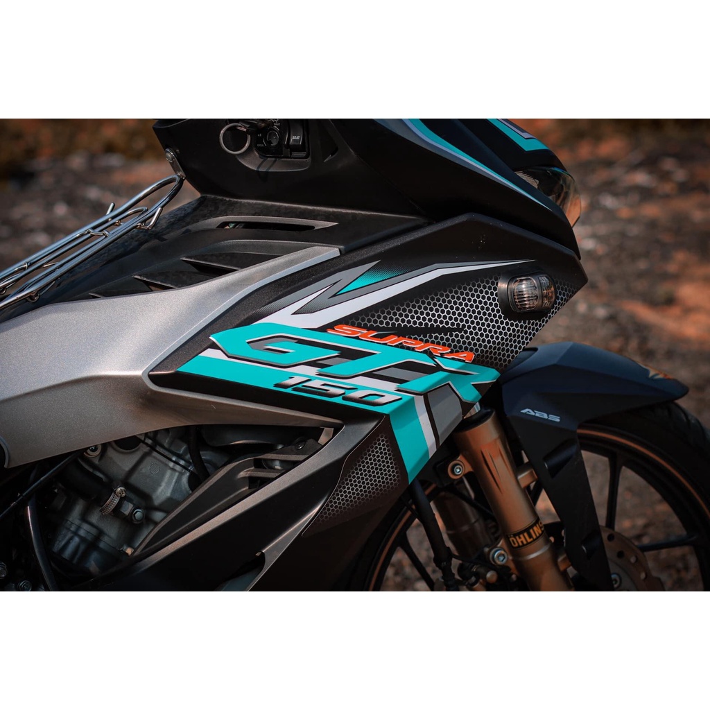 [FreeShip] Tem Decal Rời cho Winner X đen bạc - mẫu GTR xanh ngọc siêu hot - tem 3 lớp chất lượng cao