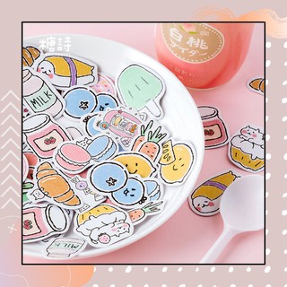 Sticker hộp 46 cái nhiều chủ đề dễ thương