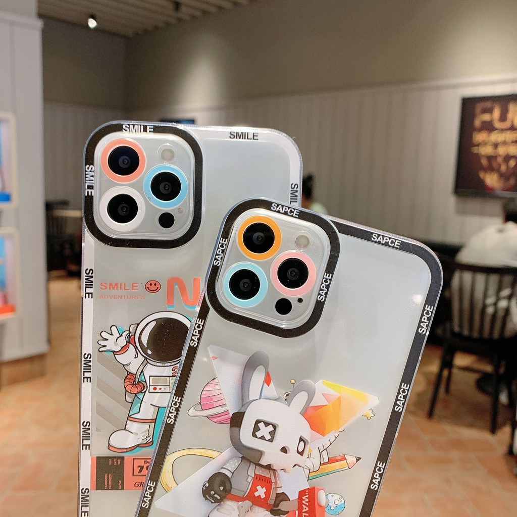 Ốp Lưng Iphone Lỗ Viền Camera In Hình Phi Hành Gia Cho Iphone 13promax/13Pro/13/12Promax/12Pro/12/11Prm...7P-ZUMI STORE