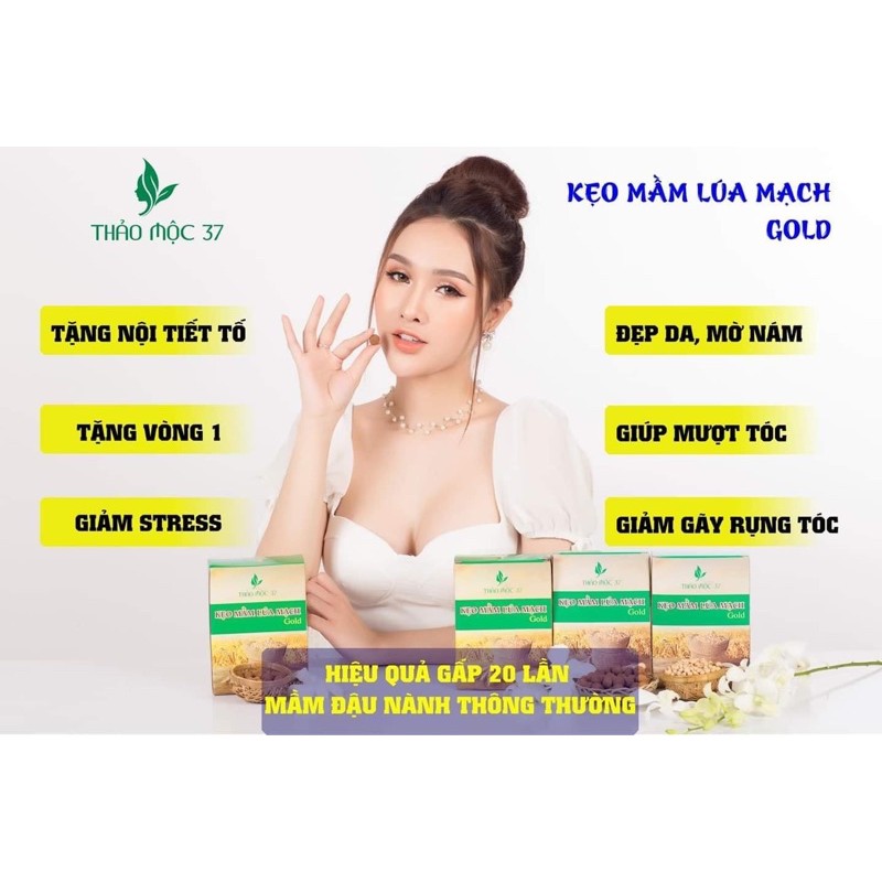 Kẹo mầm lúa mạch GOLD Thảo Mộc 37 [Chính Hãng-Date Mới] | BigBuy360 - bigbuy360.vn