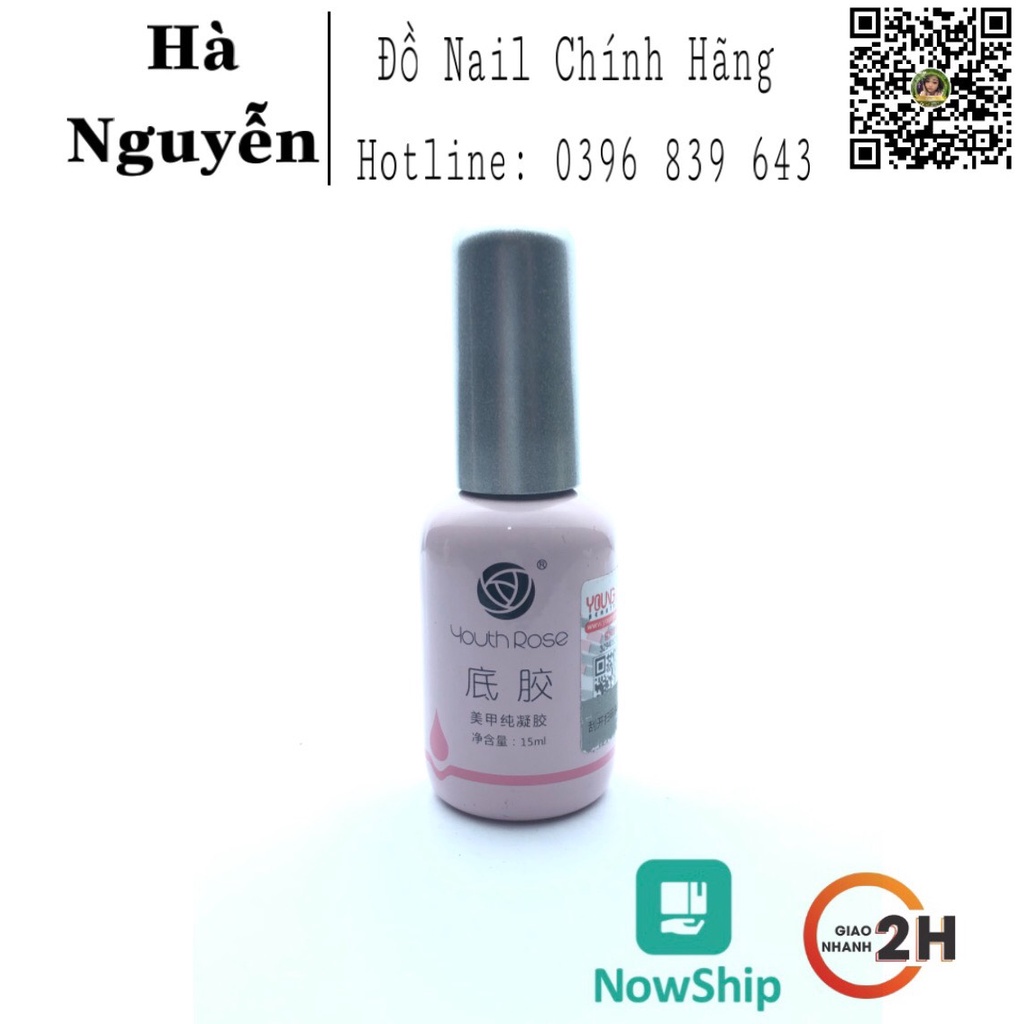 [HÀNG CHÍNH HÃNG] DUNG DỊCH BASE LIÊN KẾT - TOP BÓNG TOP GEL HOA HỒNG 15ML