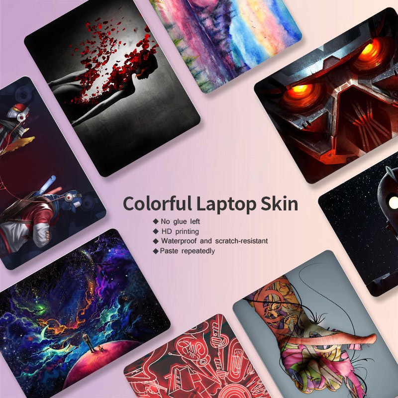 Miếng Dán Trang Trí Laptop 13.3 / 14 / 15.6 / 17 inch Dành Cho MacBook Dell HP Lenovo Acer Asus