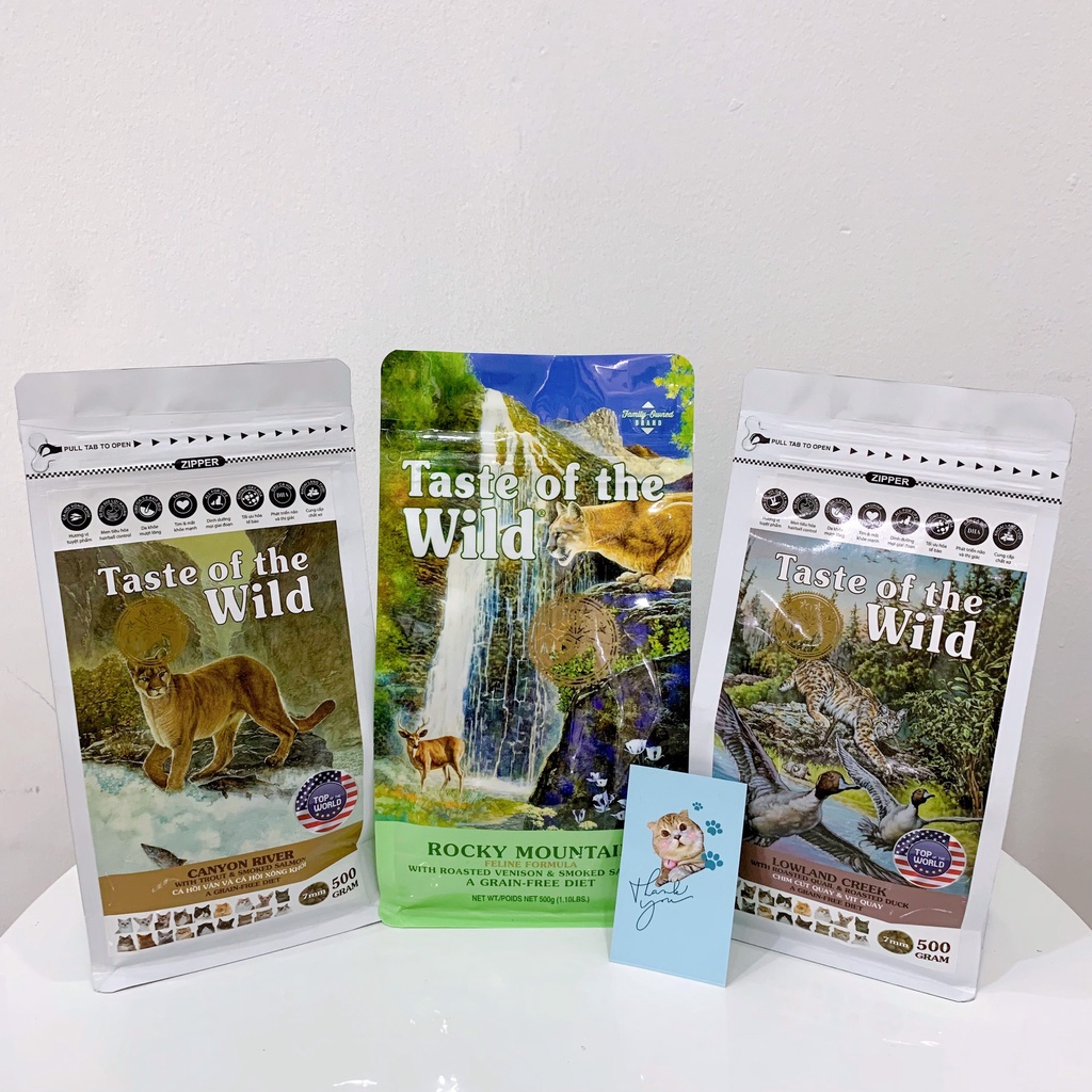 Hạt Cho Mèo - Hạt Cao Cấp Taste Of The Wild Dành Cho Mèo [500G]