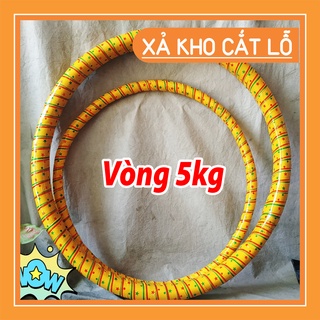 Vòng lắc giảm eo song mây chập 3 size khủng nặng 5kg giúp tan mỡ bụng