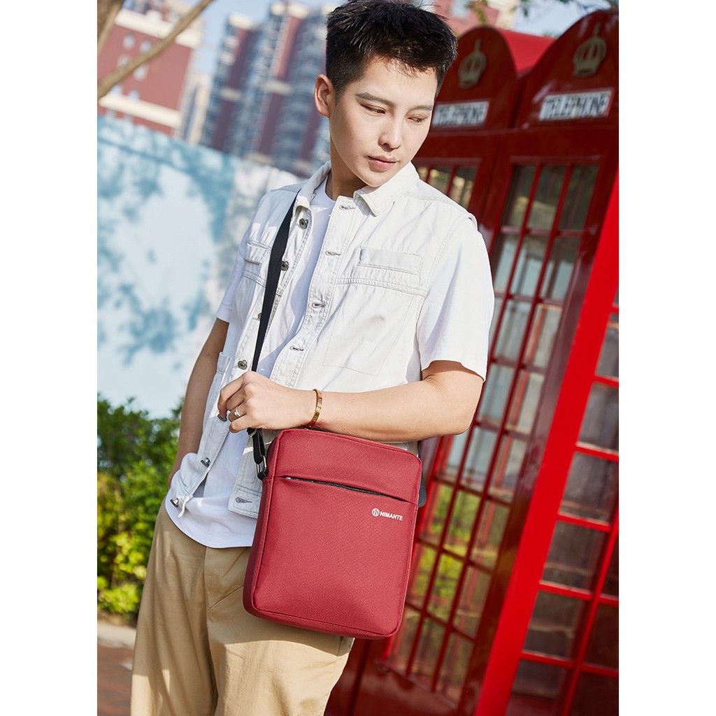 Túi Đeo Chéo Unisex Nimante NM6617 Để iPad Dày Dặn Vải Oxford 4 Màu Thời Trang Minigoo | BigBuy360 - bigbuy360.vn