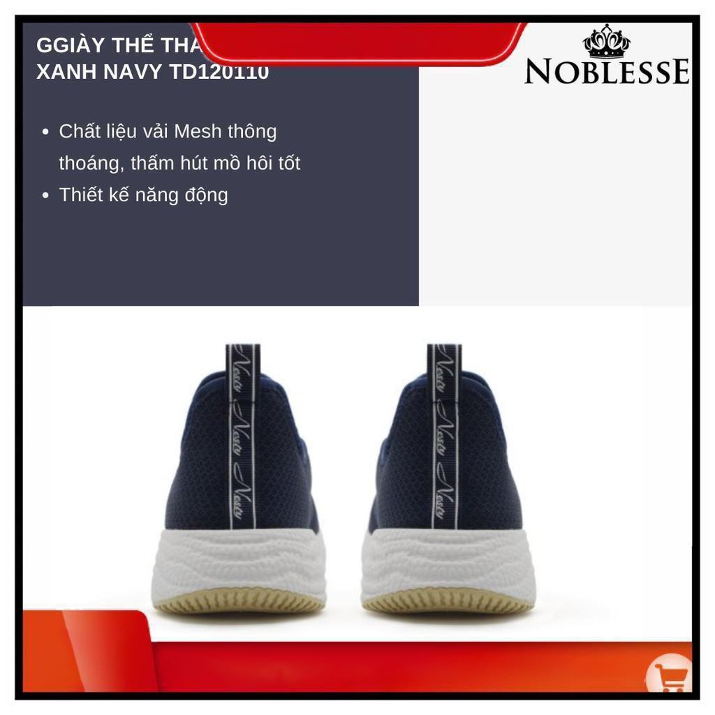GIÀY SNEAKER THỂ THAO CHẠY BỘ NỮ ĐẸP MÀU XANH NAVY CỔ THẤP  NESTY TD120110