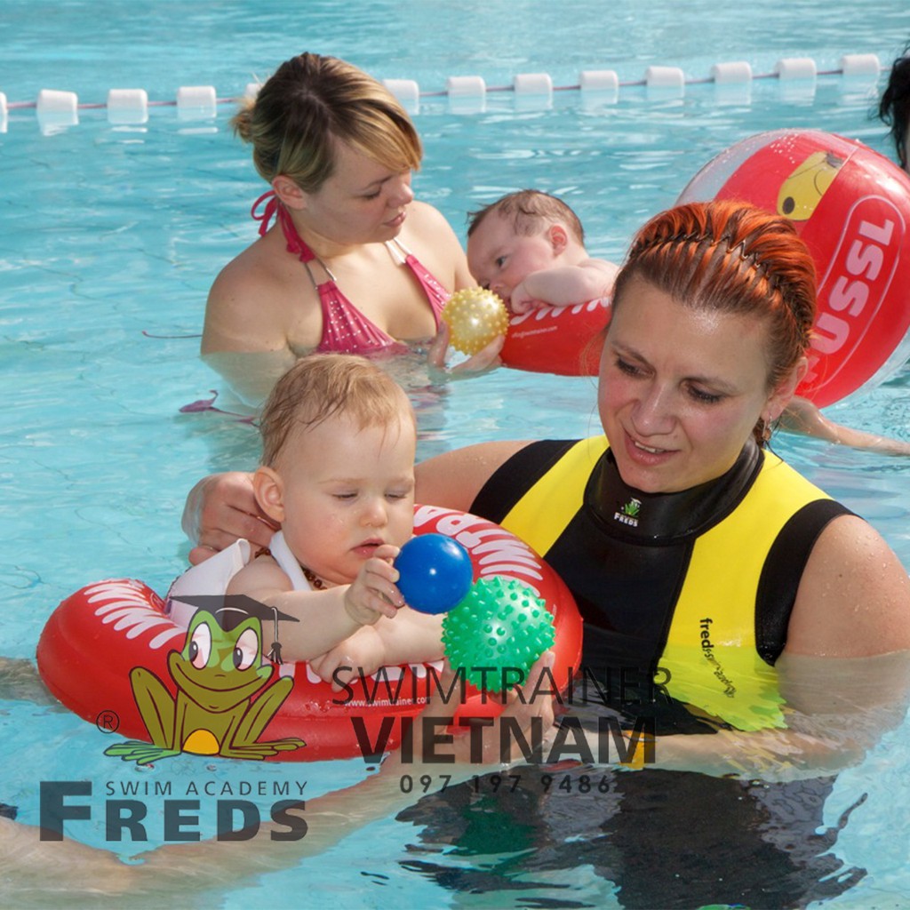 [CHÍNH HÃNG] Phao Bơi SWIMTRAINER [100% CHÍNH HÃNG ĐỨC, CÓ BẢO HÀNH] màu ĐỎ Phao Bơi Đỡ Lưng Cho Bé từ 3 THÁNG tuổi