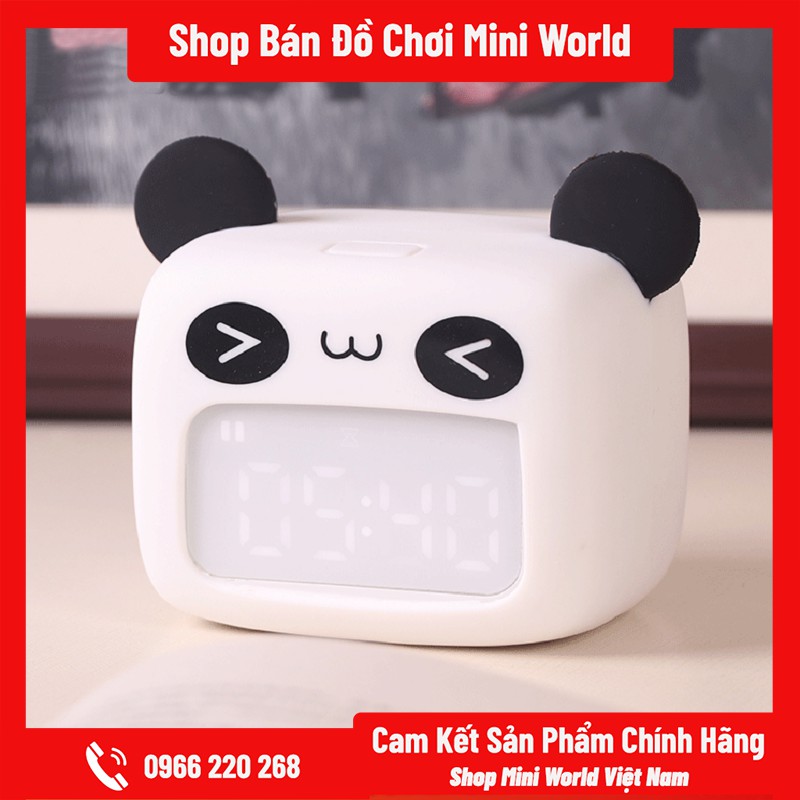 Đồng Hồ Báo Thức Mini World Gấu Panda