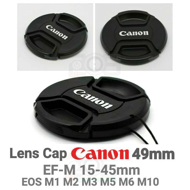 Nắp Đậy Ống Kính Máy Ảnh Canon 49mm Fix Ef 50mm F1.8 Stm Ef-M 15-45mm Stm M2 M3 M5 M6 M10 M50 M100