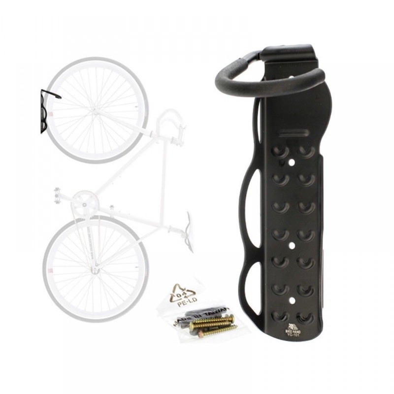 Giá treo xe đạp lên tường thép Sơn tĩnh điện 1 móc tặng kèm bộ vít nở