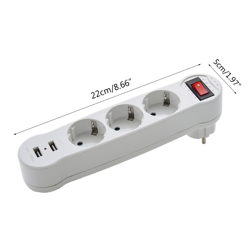 Bảng Mạch Chuyển Đổi Phích Cắm 1 Sang 3 Chiều AC 110~250V A